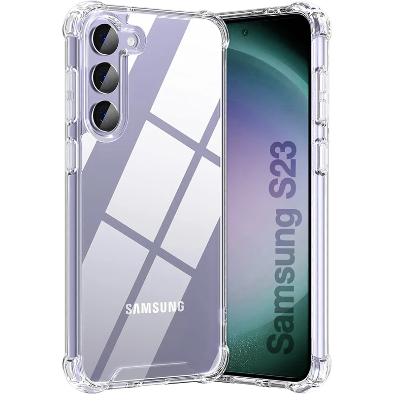 Hybrid Shockproof Case For Samsung Galaxy S26 S25 FE S24 S23 S21 S22 Plus Ultra Clear Hard Case For Samsung A57 A37 A56 A36 A54