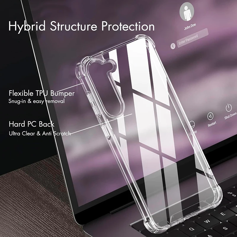 Hybrid Shockproof Case For Samsung Galaxy S26 S25 FE S24 S23 S21 S22 Plus Ultra Clear Hard Case For Samsung A57 A37 A56 A36 A54