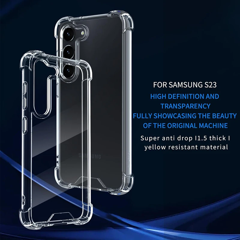 Hybrid Shockproof Case For Samsung Galaxy S26 S25 FE S24 S23 S21 S22 Plus Ultra Clear Hard Case For Samsung A57 A37 A56 A36 A54
