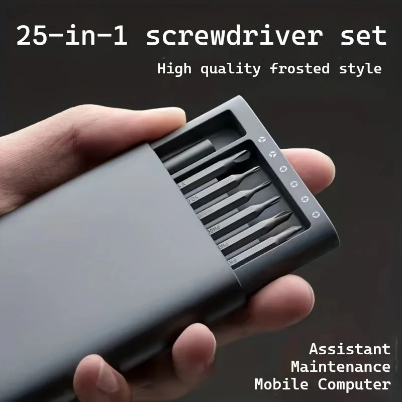 25 in 1 mini screwdriver set,flat head and cross shaped small screwdrivers, suitable for electronic products,Halloween,Christmas