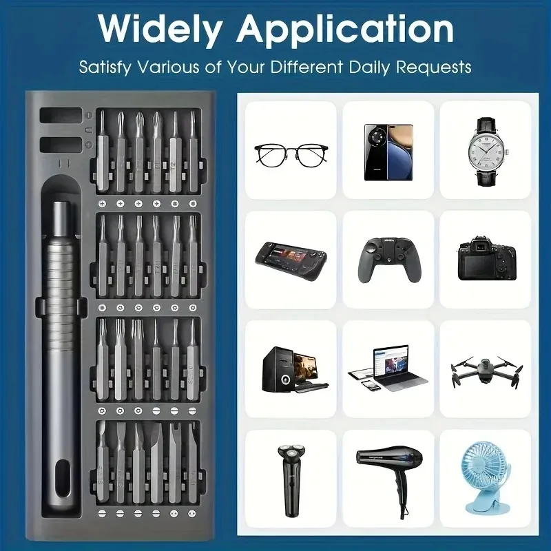 25 in 1 mini screwdriver set,flat head and cross shaped small screwdrivers, suitable for electronic products,Halloween,Christmas