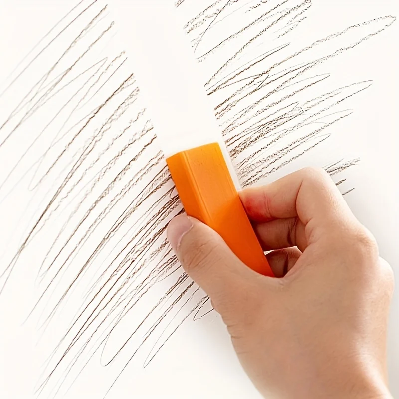 5Pcs Effortless Rubber Scrubber Magic Cleaning Eraser - Safe Uncharged Stain and Rust Remover for Bathroom Glass, Kitchen Pots