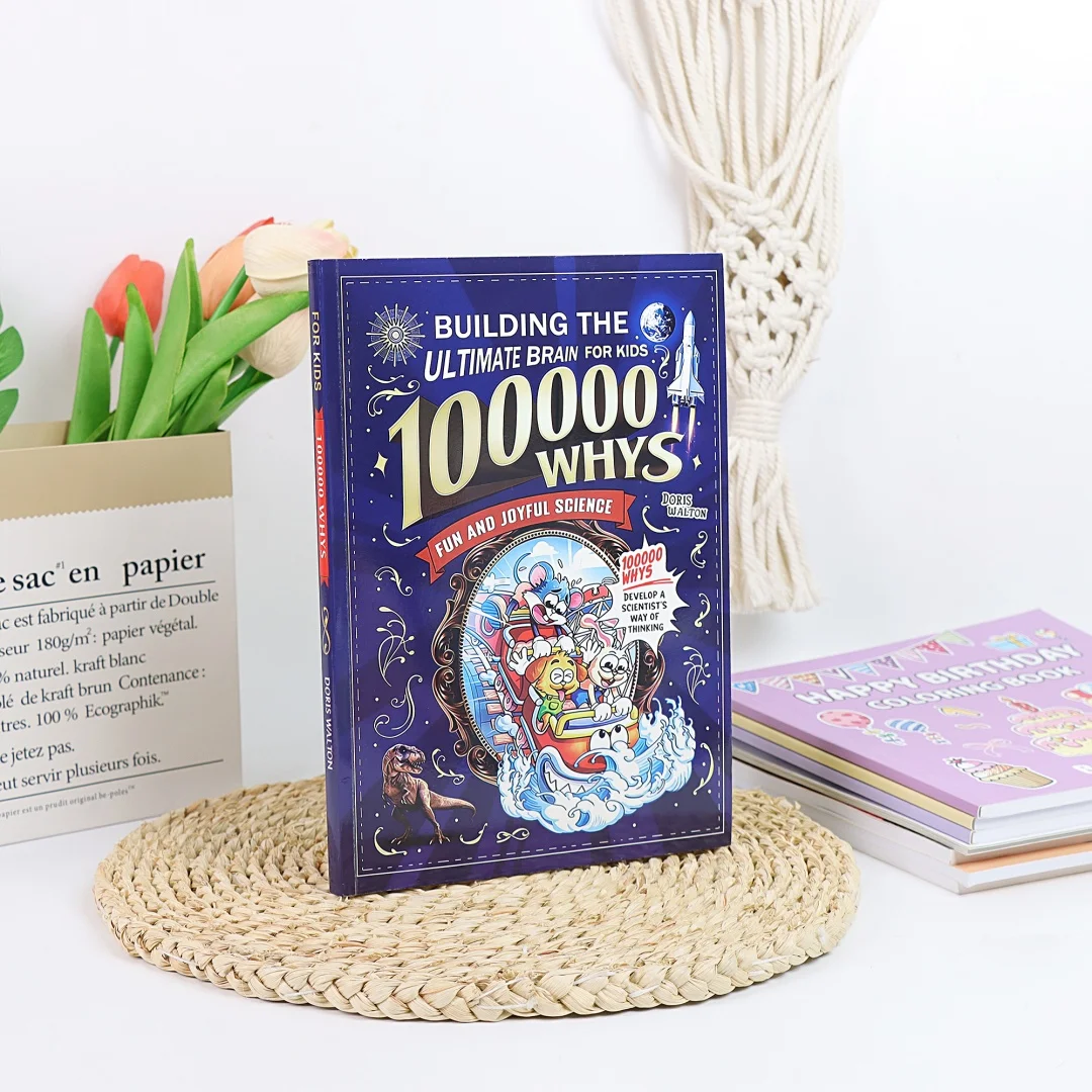 100000 Whys: Creating the Ultimate Brain "English version Fun Science Cartoon Enlightenment Education STEM Learning