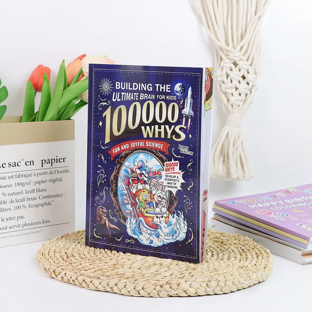 100000 Whys: Creating the Ultimate Brain "English version Fun Science Cartoon Enlightenment Education STEM Learning