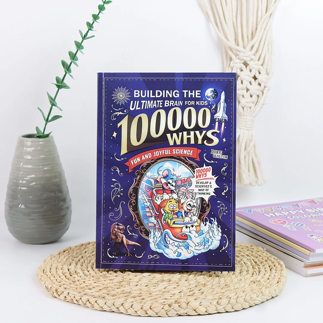 100000 Whys: Creating the Ultimate Brain "English version Fun Science Cartoon Enlightenment Education STEM Learning
