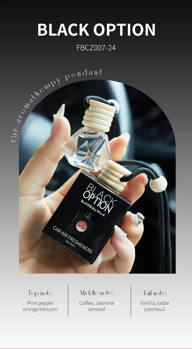 1pc 8ml Car Suspension Air Freshener, Cute Car Air Diffuser, Home Fragrance, Car Air Freshener Suitable for Wardrobes, Indoor An