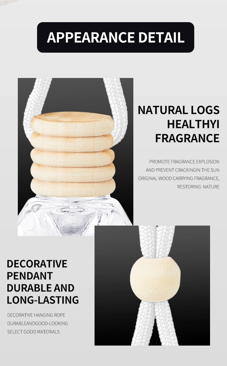 1pc 8ml Car Suspension Air Freshener, Cute Car Air Diffuser, Home Fragrance, Car Air Freshener Suitable for Wardrobes, Indoor An