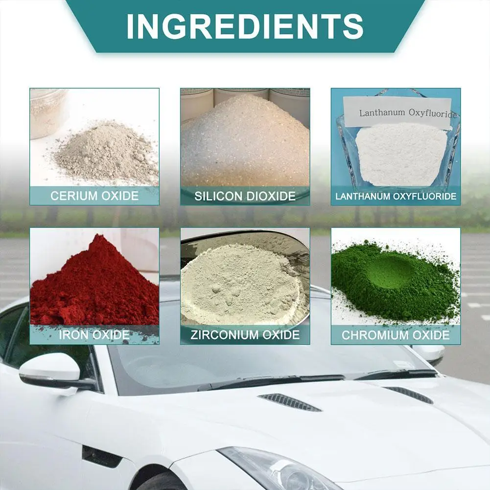 Cerium Oxide Glass Polishing Powder Window Windscreen Windshield Scratch Remover Repair Waxing Polish Pad Cerium Oxide for Glass