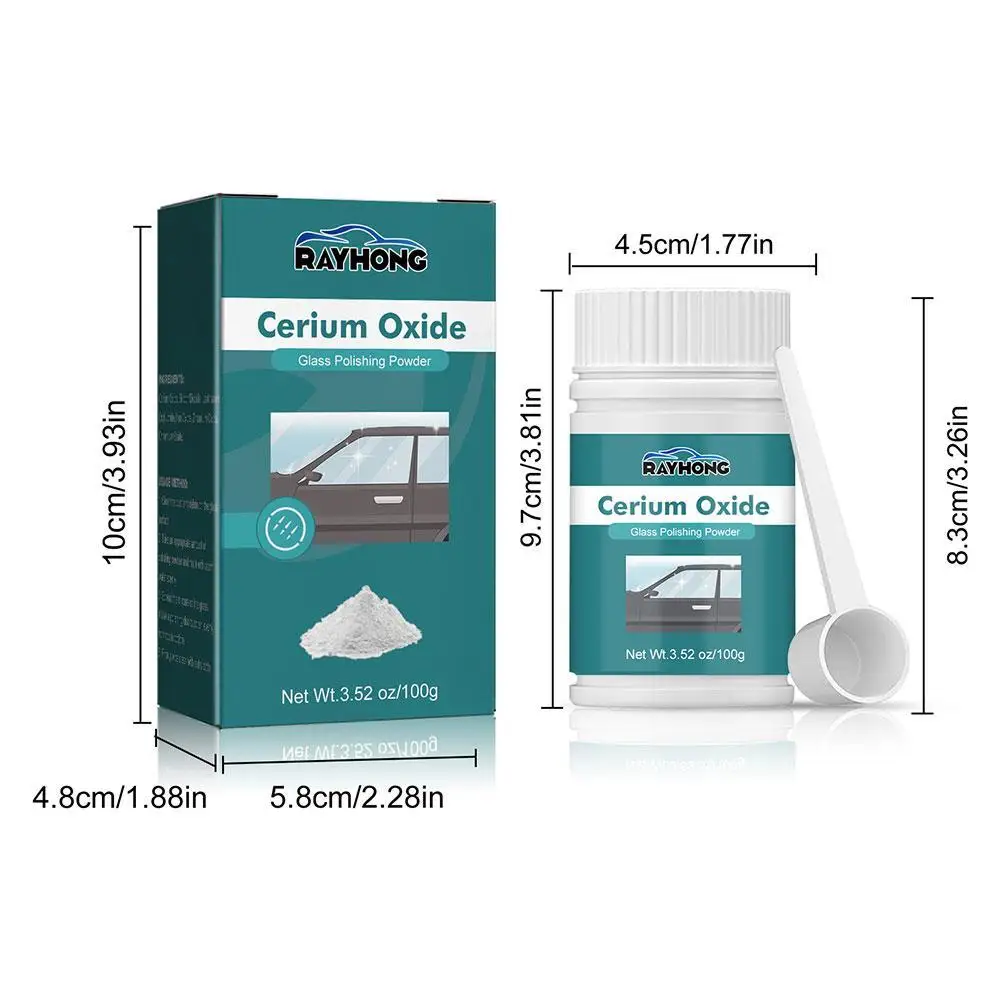 Cerium Oxide Glass Polishing Powder Window Windscreen Windshield Scratch Remover Repair Waxing Polish Pad Cerium Oxide for Glass