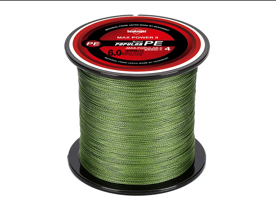 SeaKnight Brand 4 Strands Braided Fishing Line 8-100LB Multifilament PE Wire 300M 500M 1000M Freshwater Saltwater Fishing Pesca