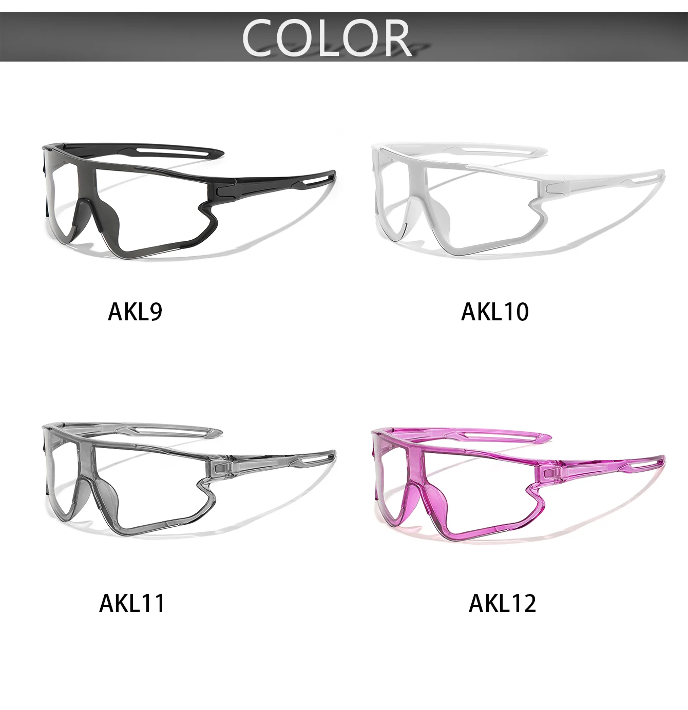 Men Women Photochromic Motorcycle Glasses Outdoor Sports Big Frame Windproof Cycling Running Hiking Goggles