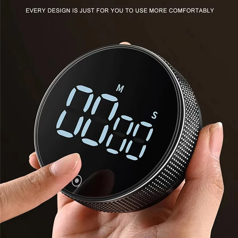 Dinrgo Magnetic Digital Timers Manual Countdown Kitchen Timer Countdown Clock Mechanical Counter for Cooking Shower Study