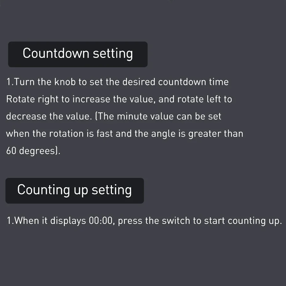 Dinrgo Magnetic Digital Timers Manual Countdown Kitchen Timer Countdown Clock Mechanical Counter for Cooking Shower Study