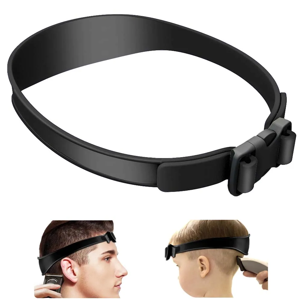 DIY Home Haircuts Curved Headband Silicone Neckline Shaving Template and Hair Cutting Guide Hair Styling Tool