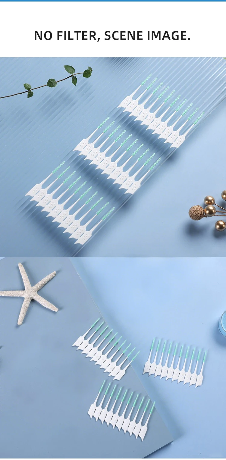 150Pcs/box Interdental Brush Soft Rubber Teeth Cleaning Tools Dental Cleaning Between Teeth Toothbrush Oral Hygiene Care Tools-