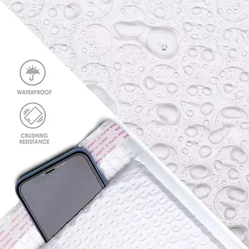 Pearlescent Bubble Mailers Padded Envelopes, Self-Adhesive Waterproof Shipping Bags with Foam Lining for Packaging and Mailing