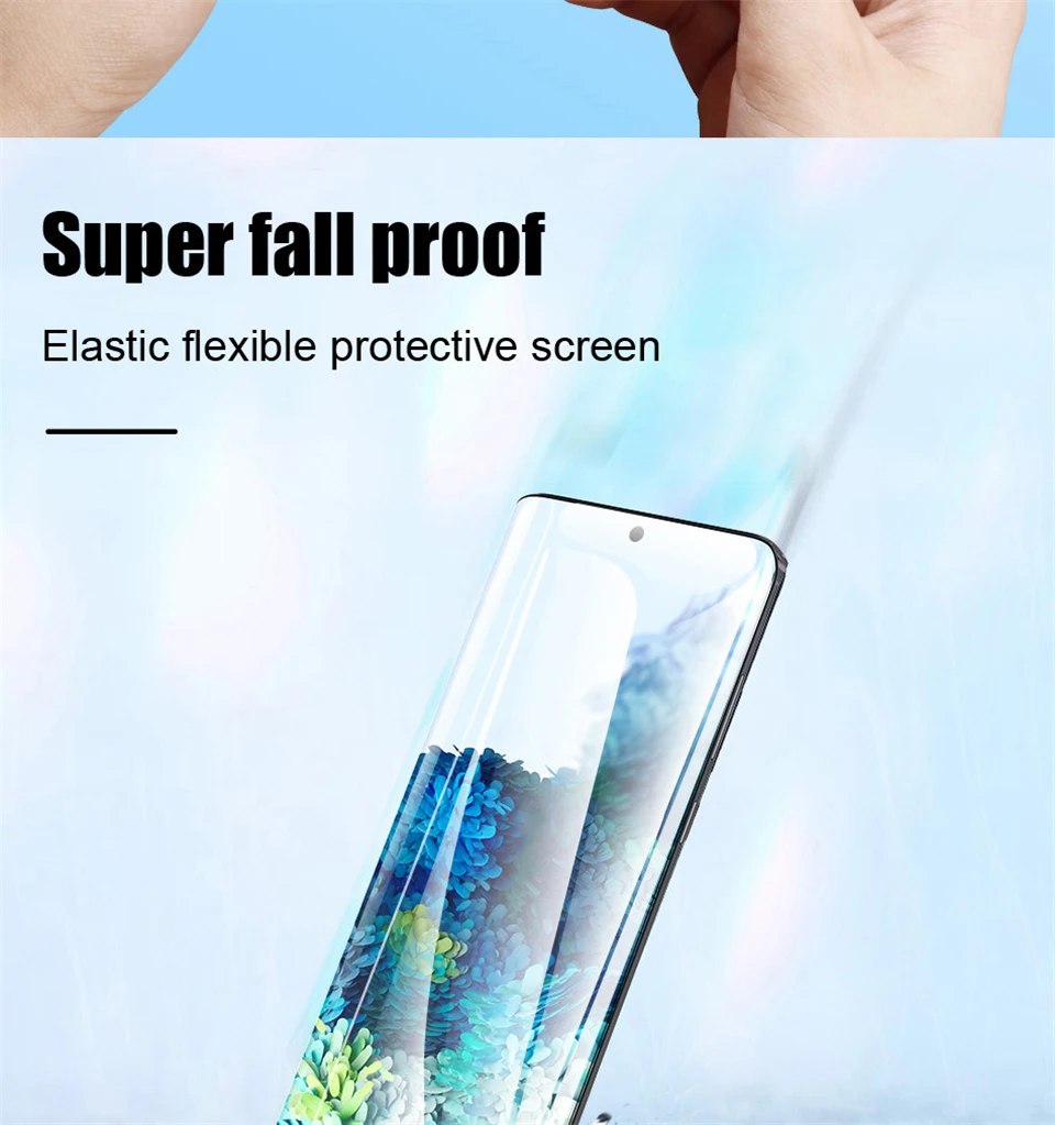 HD Hydrogel Film For Samsung Galaxy S24 S23 S22 S21 S20 Ultra Plus Screen Protector Note 20 10 9 S10 Lite FE A55 A35 A54 A15 5G