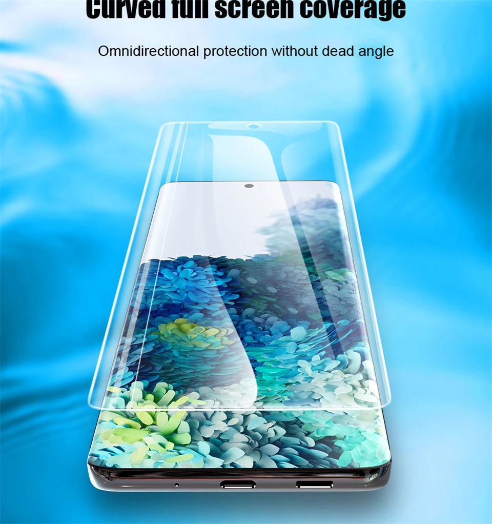 HD Hydrogel Film For Samsung Galaxy S24 S23 S22 S21 S20 Ultra Plus Screen Protector Note 20 10 9 S10 Lite FE A55 A35 A54 A15 5G