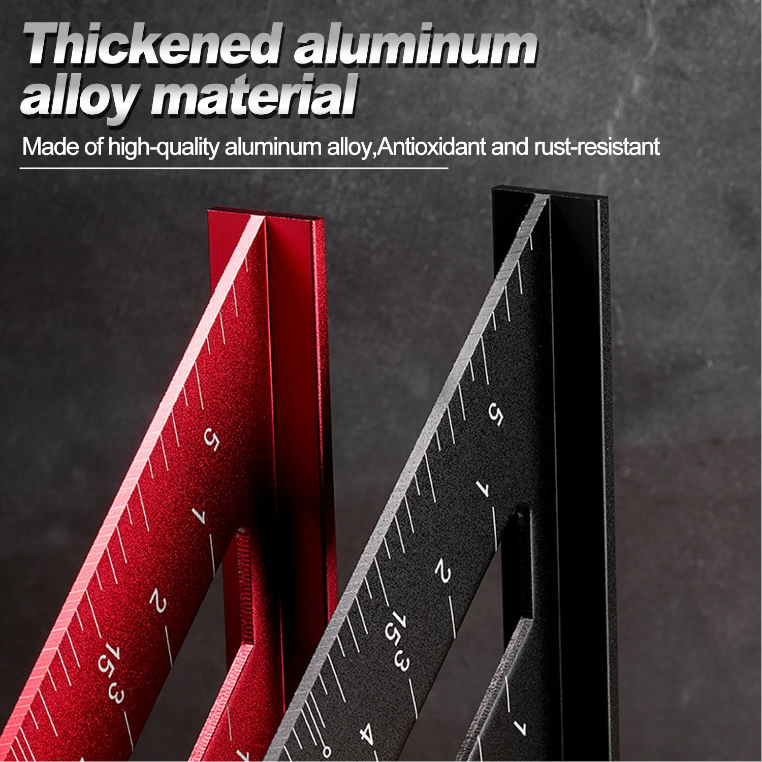 Woodworking Aluminum Alloy Triangle Gauges Measuring Gauging Tools High Precision Marker Angle Ruler Metric and Imperial