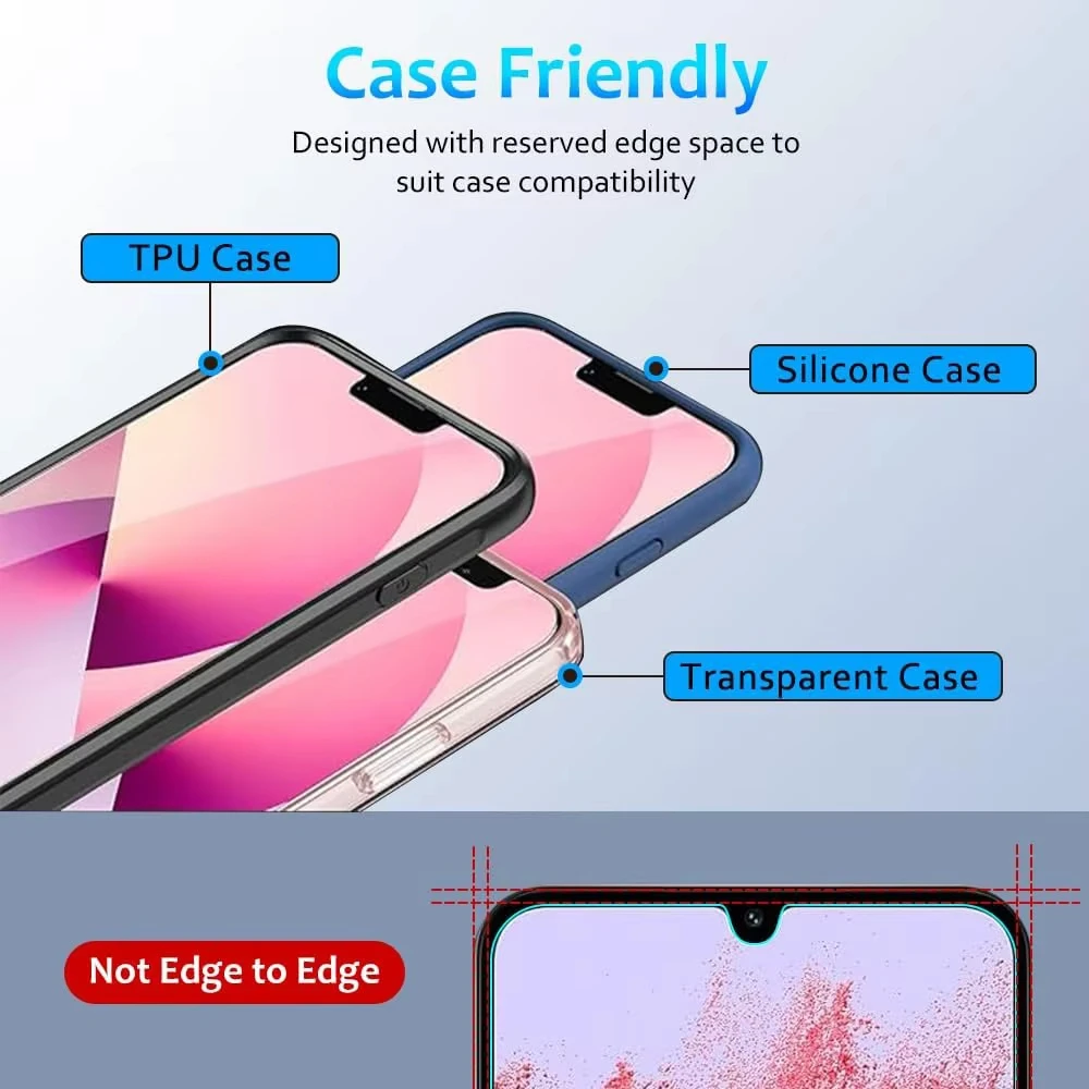 5-1Pcs Tempered Glass For Samsung Galaxy A56 A36 A26 A16 A57 A37 A07 A06 A55 A54 A35 A34 A33 S26 Ultra S25 S24 Screen Protectors