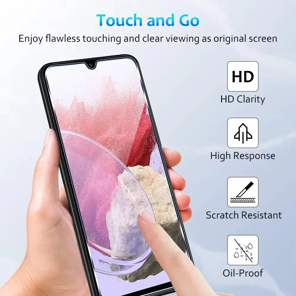 5-1Pcs Tempered Glass For Samsung Galaxy A56 A36 A26 A16 A57 A37 A07 A06 A55 A54 A35 A34 A33 S26 Ultra S25 S24 Screen Protectors
