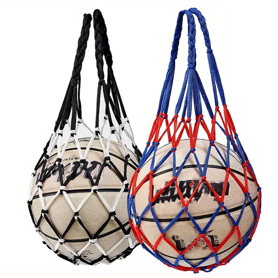 Basketball Net Bag Thick Woven Net Basketball Storage Durable Nylon Training Net Bag for all kinds of balls 