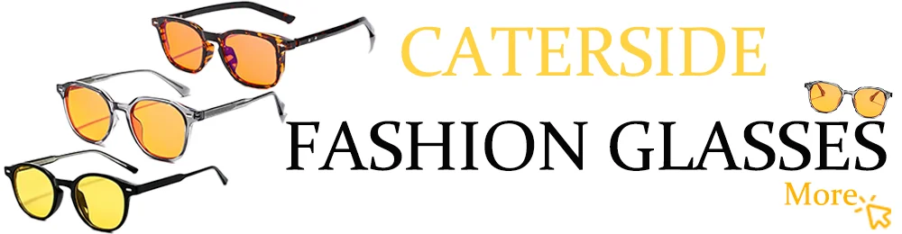 CATERSIDE Fashion Men Sunglasses Small Frame Square Personalized Design Sun Glasses Women Travel Party Business Festival Gift