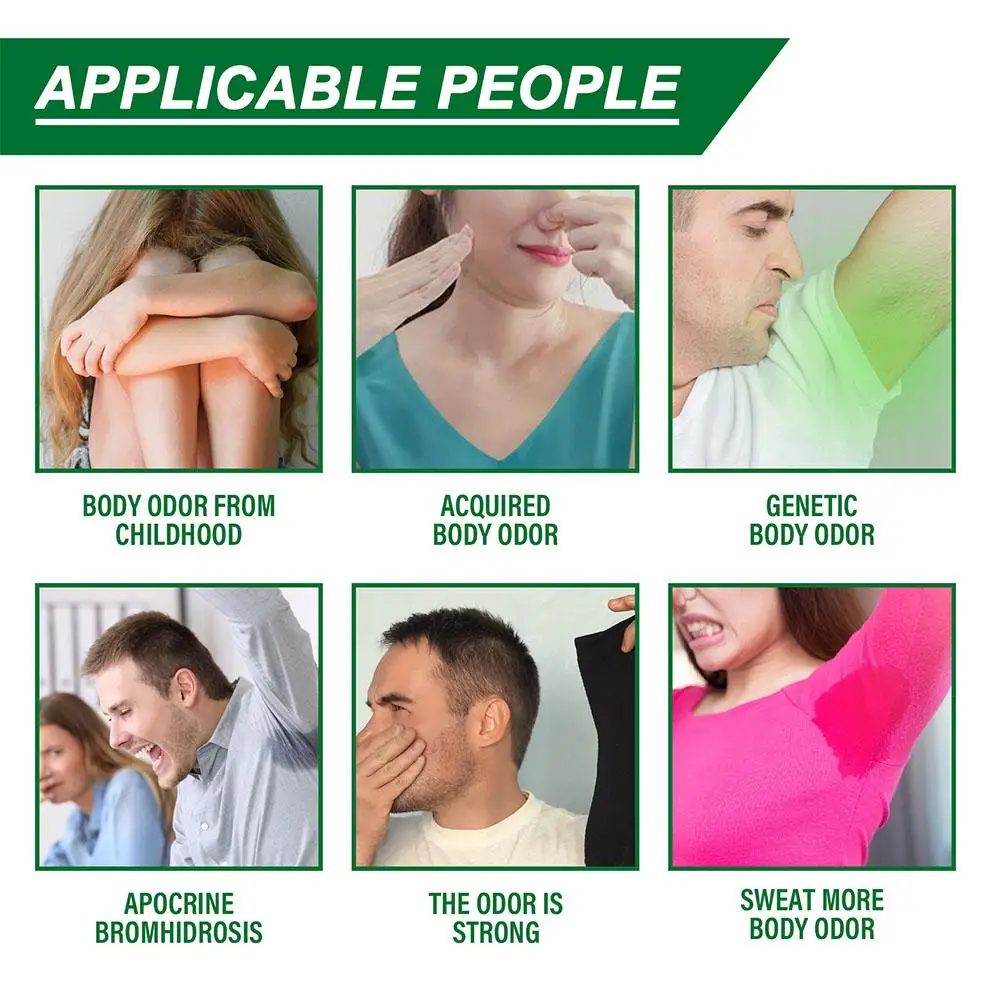 Armpit Odor Removal Cream Underarm Bad Smell Sweating Removal For Man Woman Body Refreshing Lasting Aroma Skin Care Deodorant
