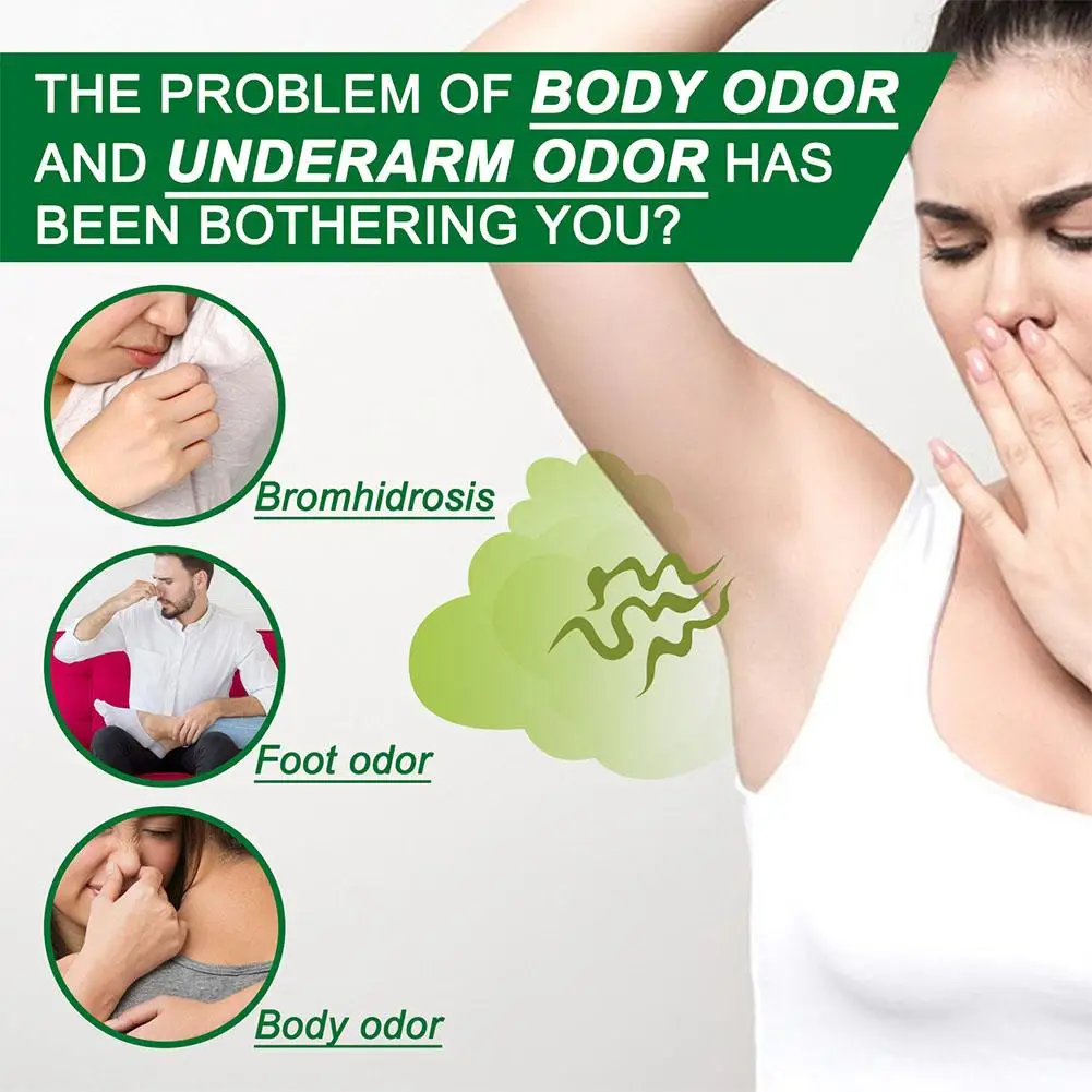 Armpit Odor Removal Cream Underarm Bad Smell Sweating Removal For Man Woman Body Refreshing Lasting Aroma Skin Care Deodorant