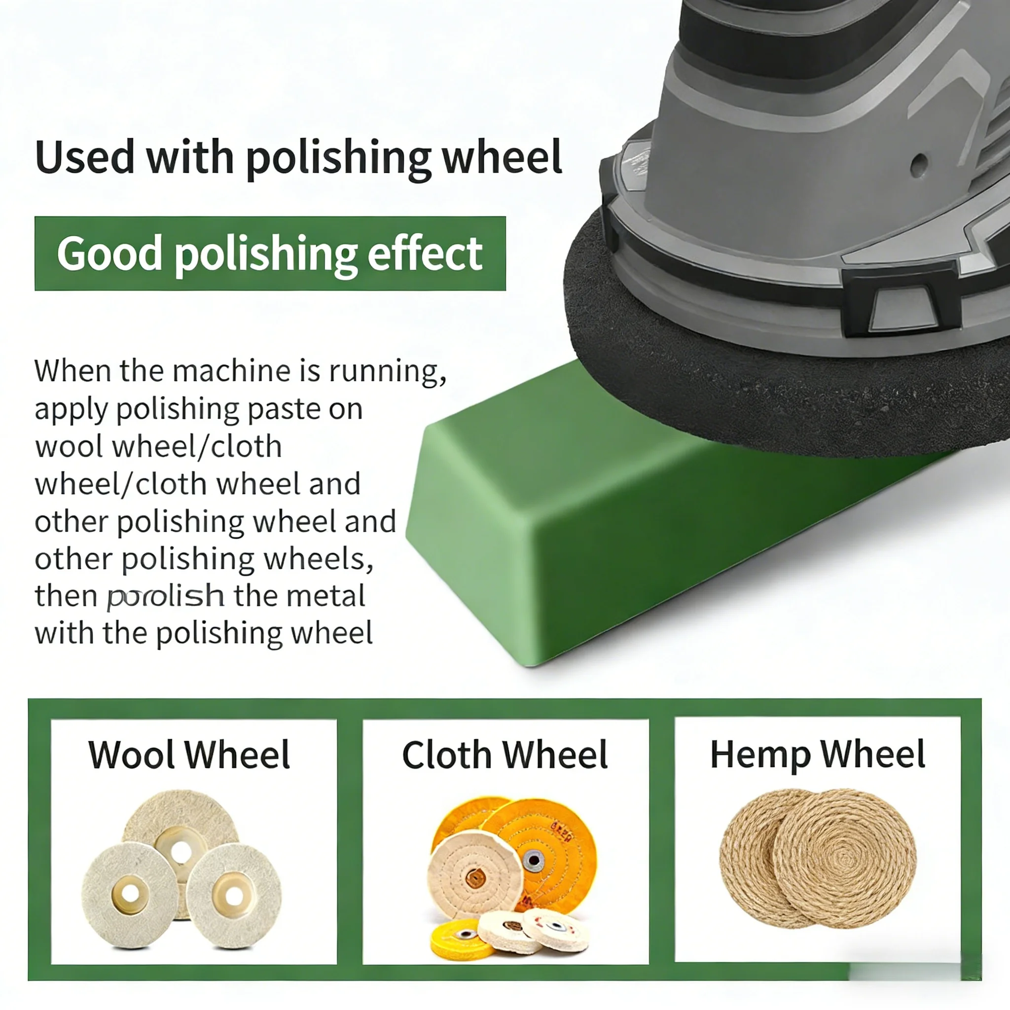 1/2pcs Green Polishing Paste Abrasive Paste Metals Polishing Wax Paste Polishing Compound Abrasive Paste