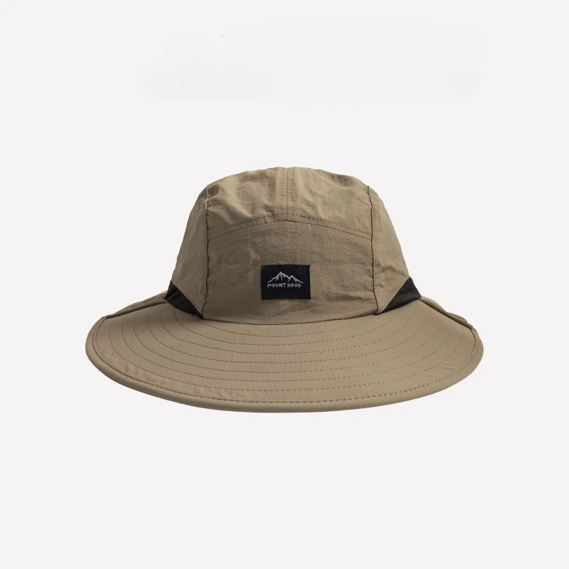 Unisex Summer Wide Brim Waterproof Quick-drying Panama Caps Outdoor Visor Bucket Hats Mesh Breathable Sun Hat with Neck Flap