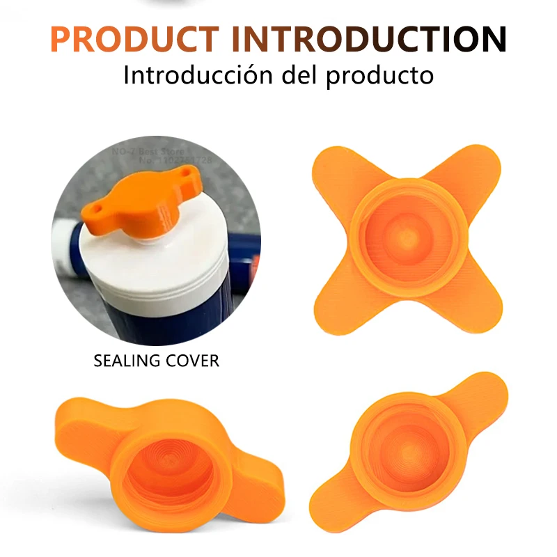 iLMH Universal Sealant Saver Cap & Glue Nozzle Cleaner, Anti-Drying Silicone Caulk Tube Cover, Standard Caulking Guns DIY Tools