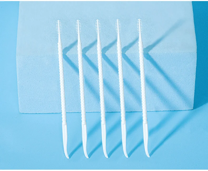 300 PCs Boxed Toothpick Brush Plastic Toothpick Disposable Household Interdental Brush Teeth Picking Dental Floss