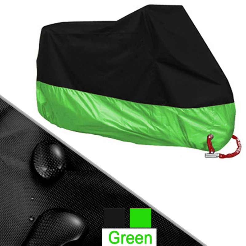 All Season Motorcycle Cover Silver Black Sun Reflective Waterproof Dustproof UV Protection for Moto Scooter M to 4XL 2025