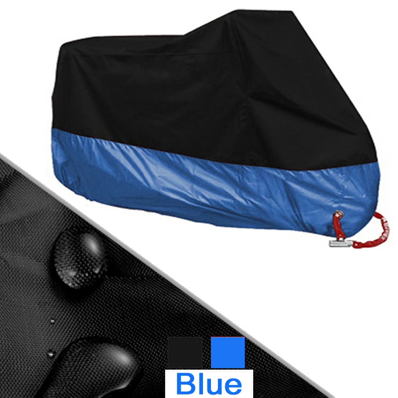 All Season Motorcycle Cover Silver Black Sun Reflective Waterproof Dustproof UV Protection for Moto Scooter M to 4XL 2025