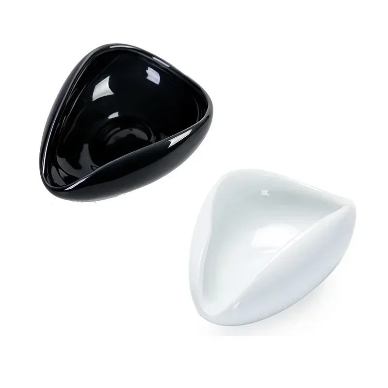 Coffee Bean Measuring Cup Ceramic Weighing Tray Coffee Powder Dosage Tray Suitable for Home Cafe Simple Coffee Tray Accessories