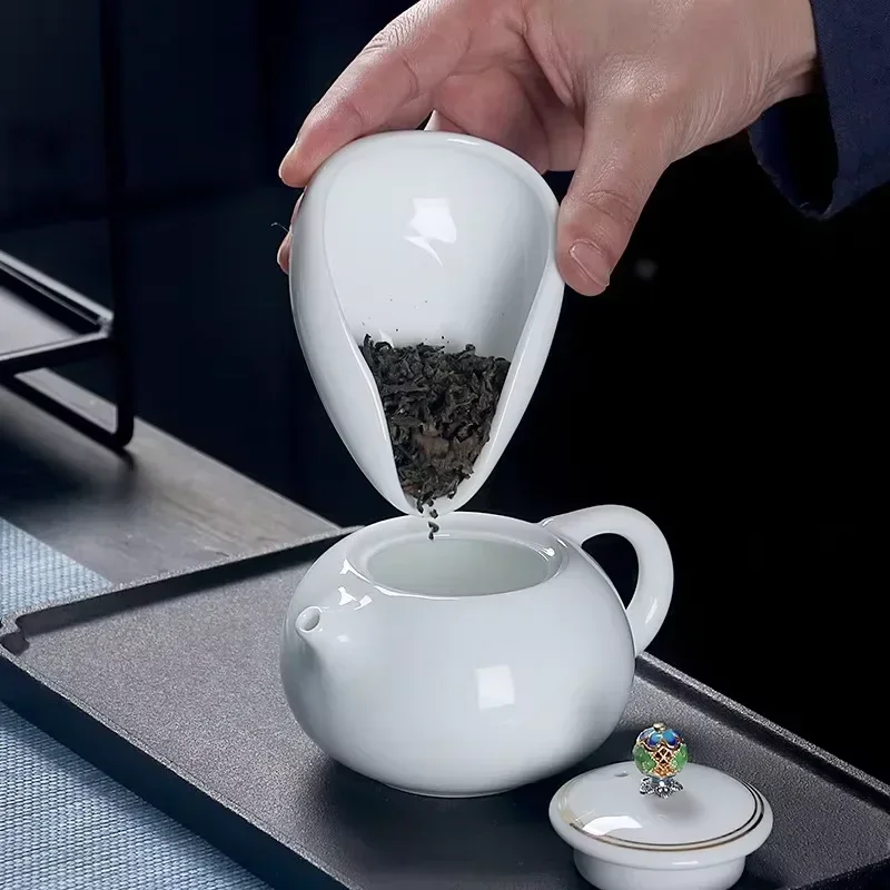 Coffee Bean Measuring Cup Ceramic Weighing Tray Coffee Powder Dosage Tray Suitable for Home Cafe Simple Coffee Tray Accessories