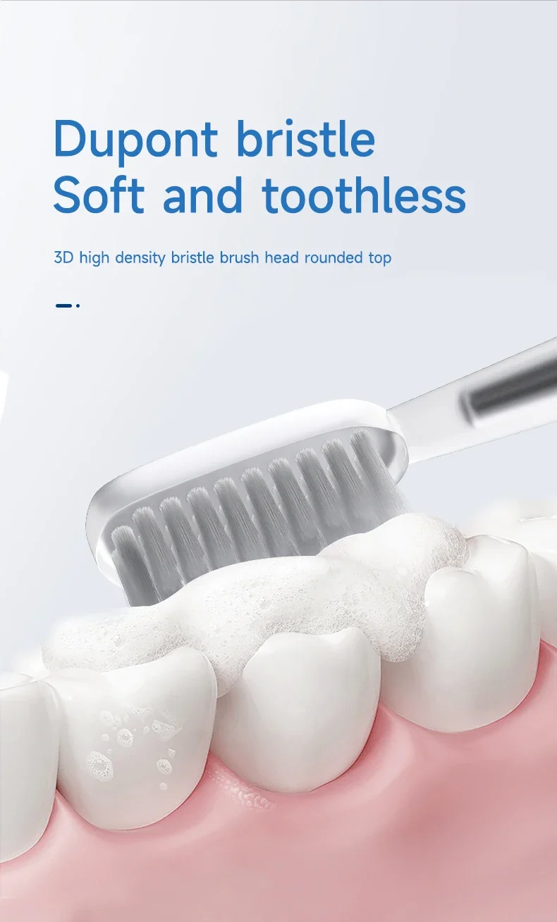 Electric Toothbrush Mental Thin Brush Body Specially for Women Pure Wisdom Beauty Soft DuPont Bristle