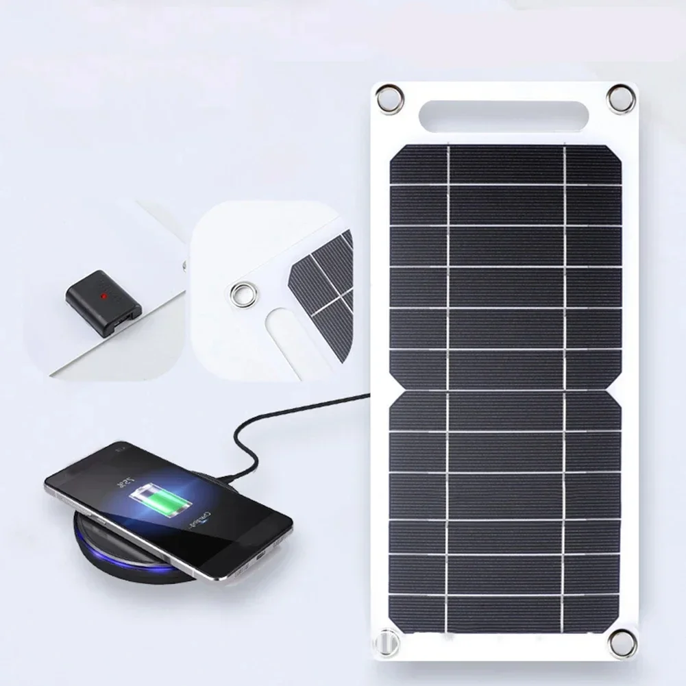 35W Sunpower Portable Solar Panel 5V Solar Plate WithUSB Safe Stabilize Charger ForPower Bank Phone Outdoor Camping Home RV Gift
