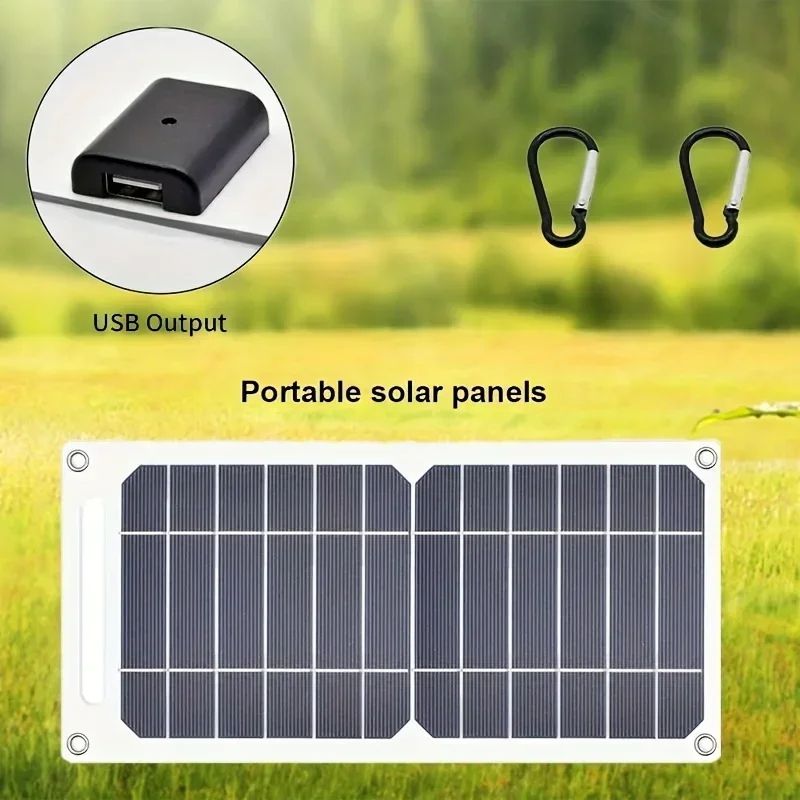35W Sunpower Portable Solar Panel 5V Solar Plate WithUSB Safe Stabilize Charger ForPower Bank Phone Outdoor Camping Home RV Gift