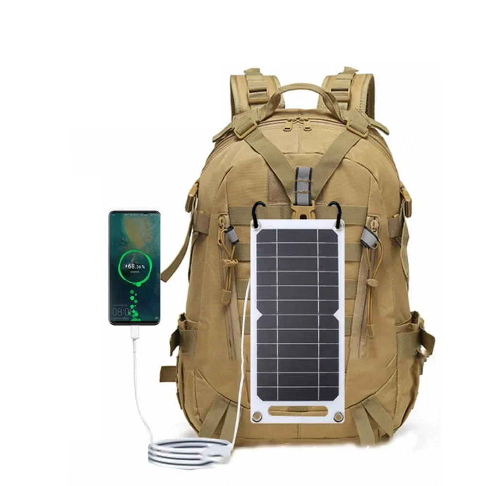 35W Sunpower Portable Solar Panel 5V Solar Plate WithUSB Safe Stabilize Charger ForPower Bank Phone Outdoor Camping Home RV Gift