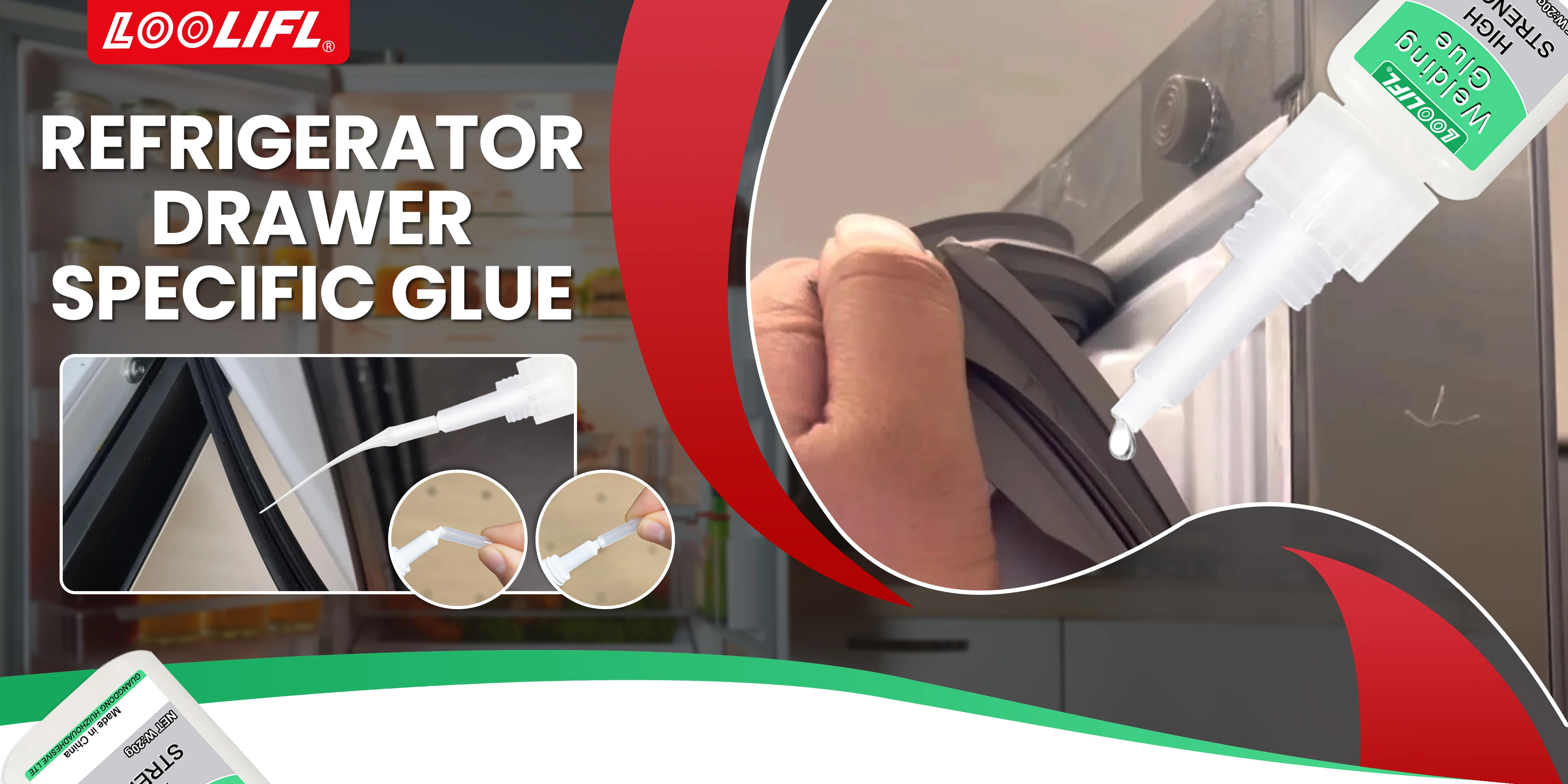 Special glue for refrigerator, super glue, plastic glue, refrigerator seal, transparent, low temperature tolerance, antifreeze.