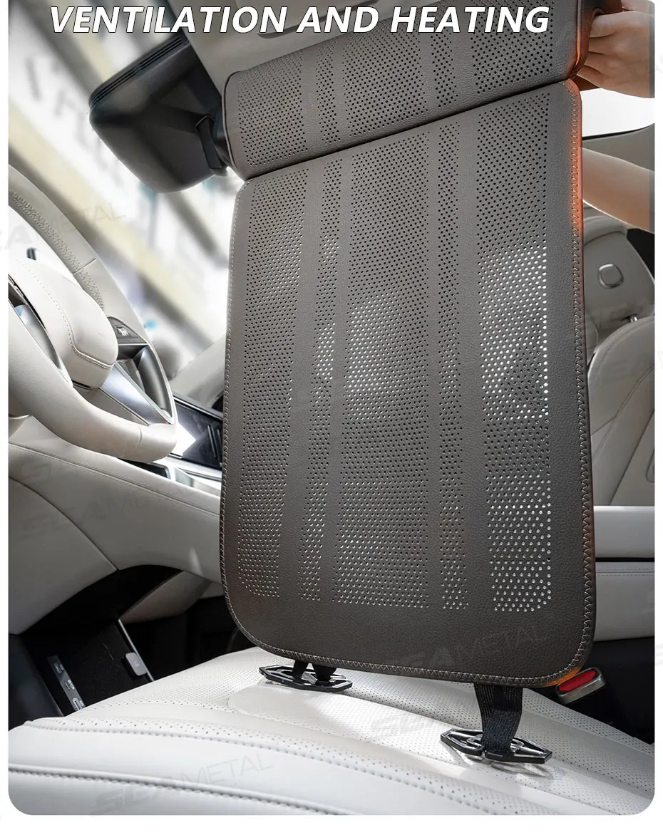 SEAMETAL Car Seat Cushion with Leg Support Universal Car Seat Protection Cover with Extension Leg Rest Padding Relieve Fatigue