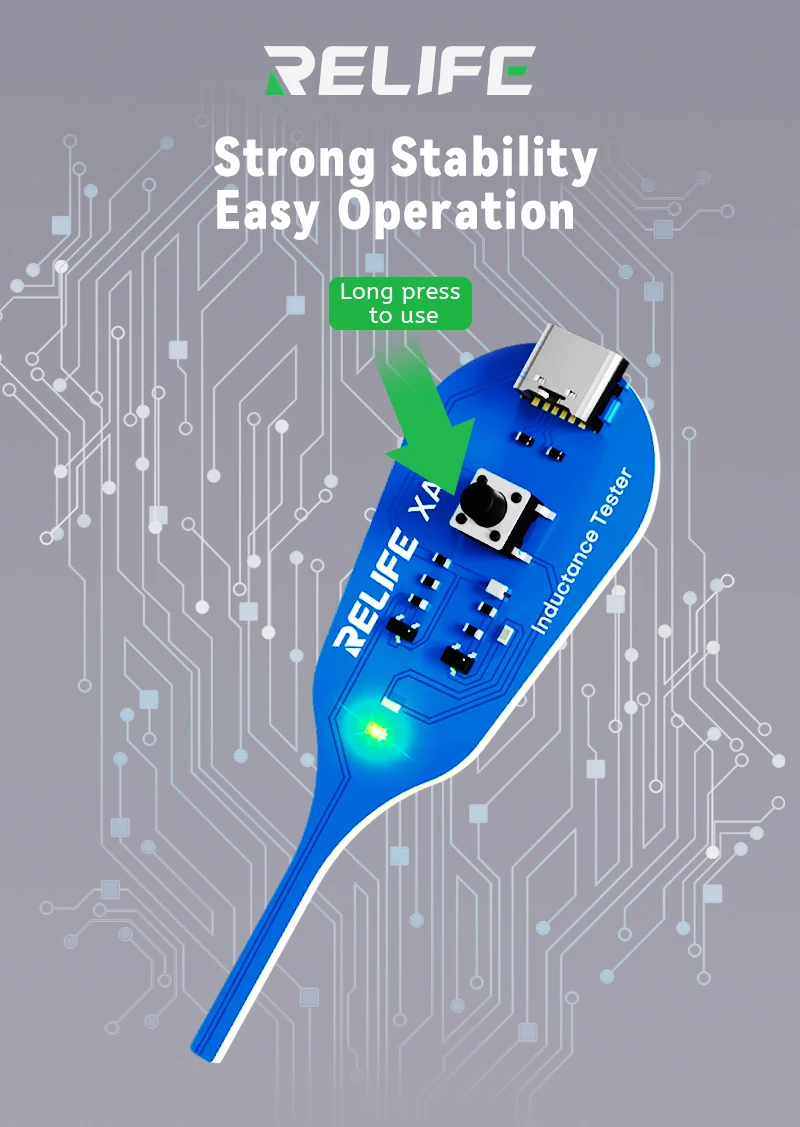 RELIFE XA5 Inductance Tester Electromagnetic Non-Contact Fault Detection Tool for Phones PCB Motherboard Repair Diagnostics