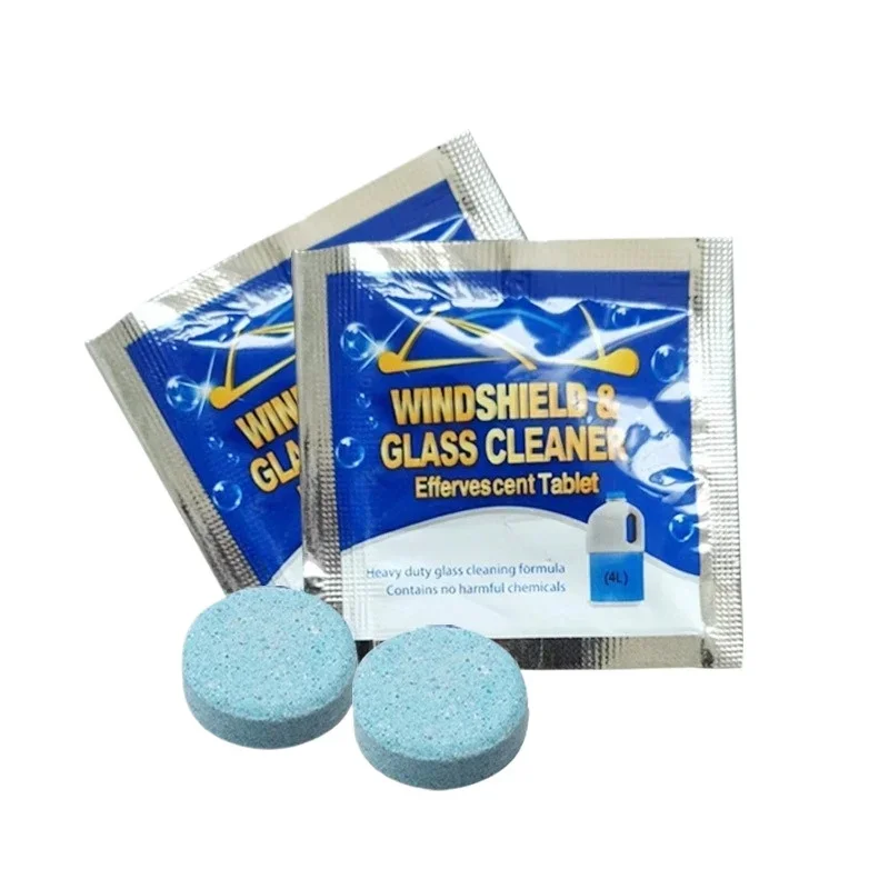 ISGTDRM Solid Cleaner Car Windscreen Cleaner Effervescent Tablet Auto Wiper Glass Solid Cleaning Concentrated Tablets Detergent
