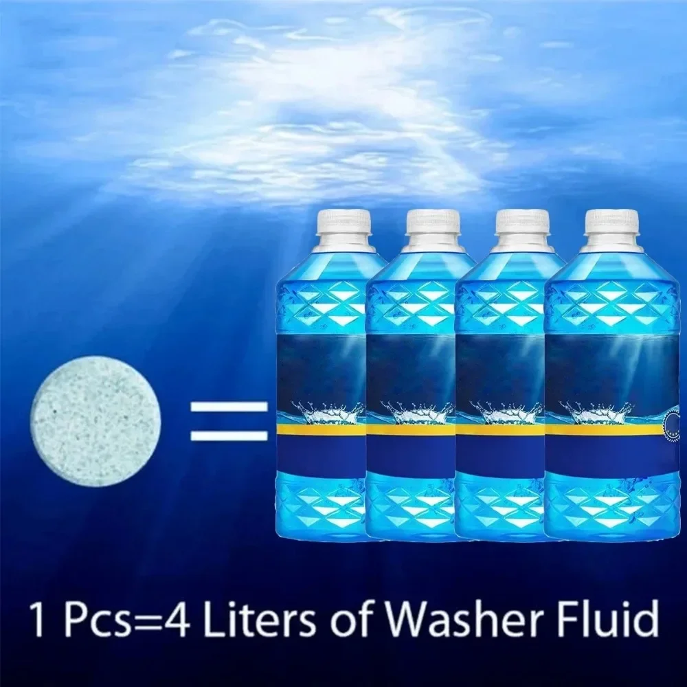 ISGTDRM Solid Cleaner Car Windscreen Cleaner Effervescent Tablet Auto Wiper Glass Solid Cleaning Concentrated Tablets Detergent