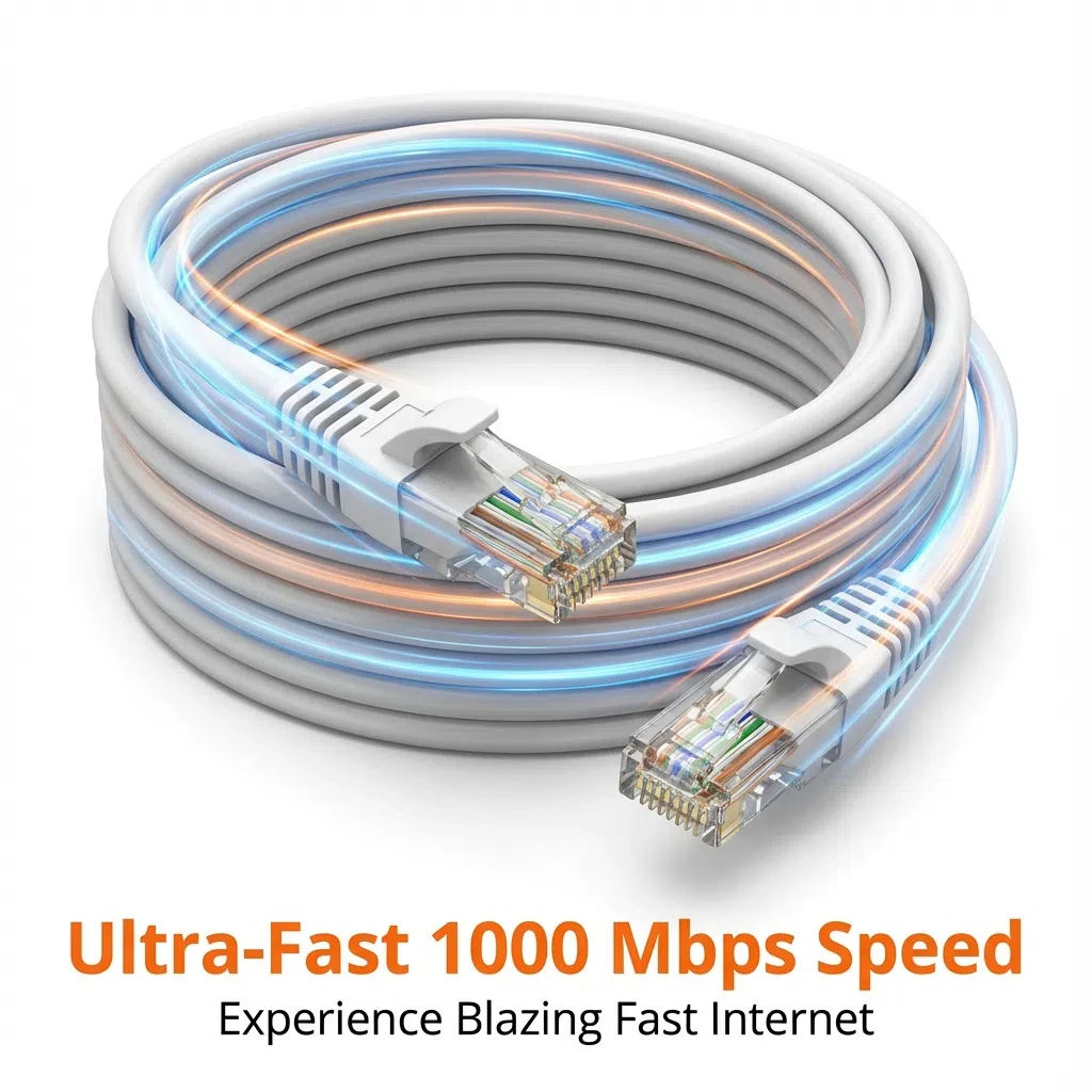 0.5/1/2/3/5/10/15/20/30/50M Cat6 Ethernet Cable RJ45 UTP 1000Mbps Network Cord LAN Wire Internet Lead Cord Router Computer Cable