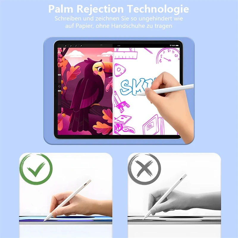 #For Apple Pencil 2 1 Palm Rejection Power Display iPad Accessories iPad 2022 2021 2020 2019 2018 Pro 11 12.9 Air Mini Stylus Pe