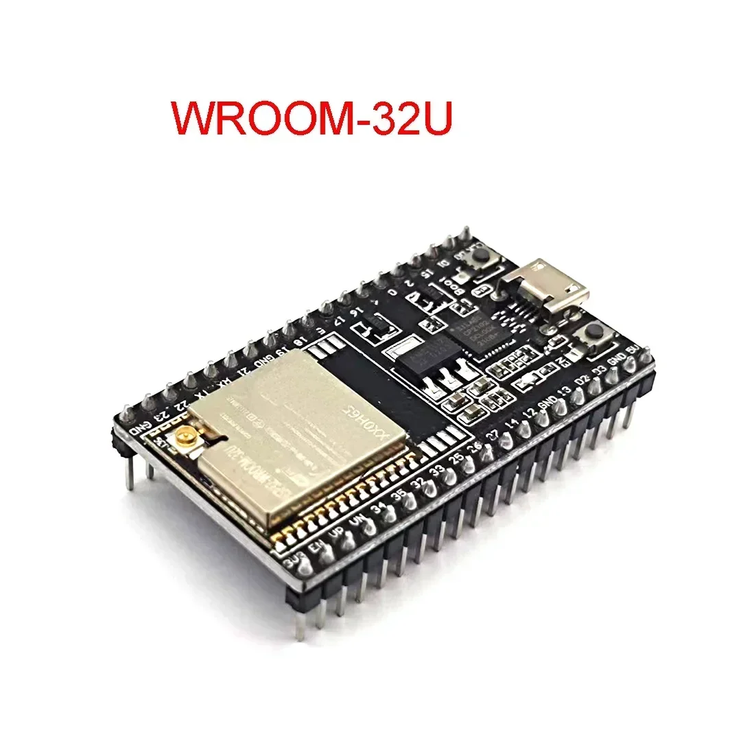 ESP32-WROOM-32U DevKitC WiFi Bluetooth IoT Development Board with 2.4G Antenna & Arduino+ Compatible for Wireless Programming