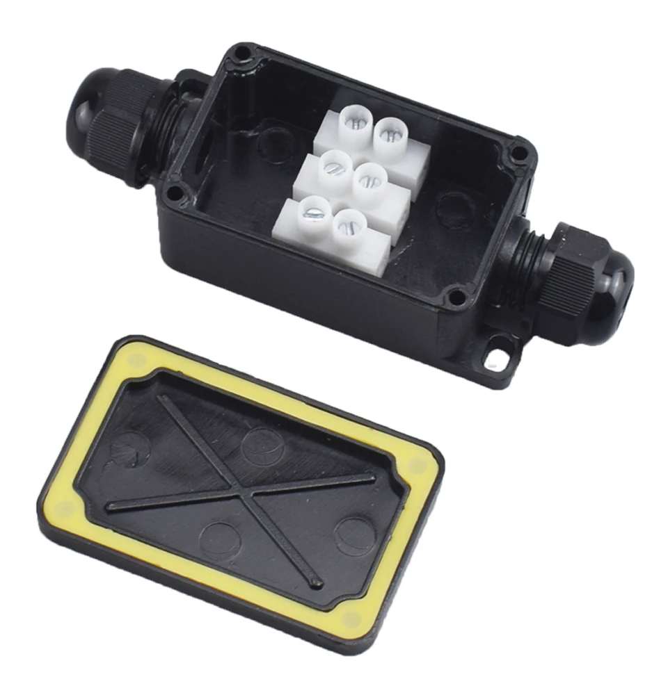 IP66 Waterproof Junction Box 2 Way 3 Way 3mm-6.5mm Cable Connector Sealed Retardant Electrical Outdoor Waterproof Box